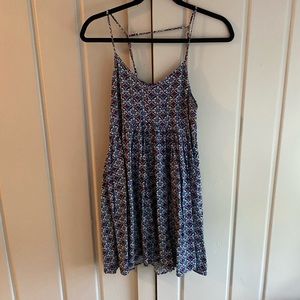 Express - purple colorful print sundress